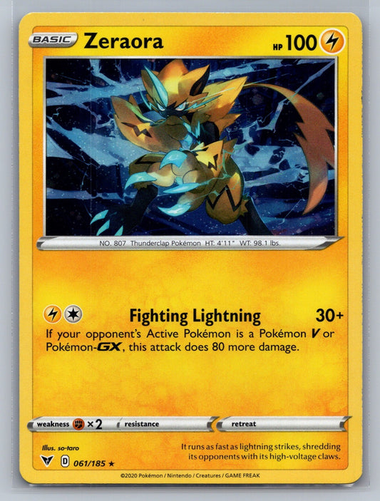 Zeraora - (Cosmos Holo) Holo Rare 061/185 Miscellaneous Cards & Products NM