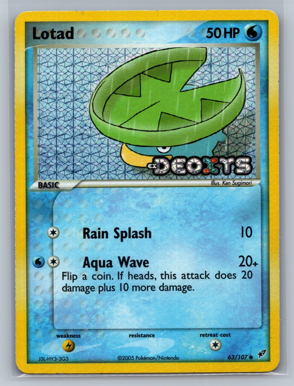 Lotad - 063/107 Reverse Holo Common 63/107 Deoxys LP
