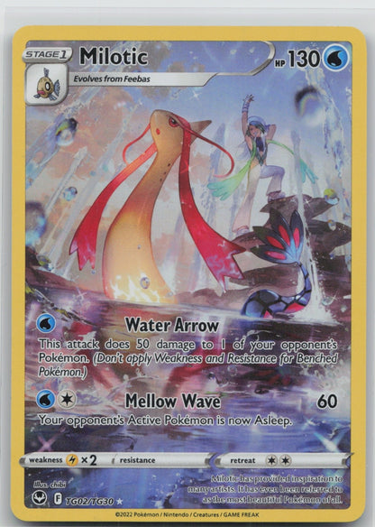 Milotic Holo Ultra Rare TG02/TG30 SWSH12: Silver Tempest Trainer Gallery NM