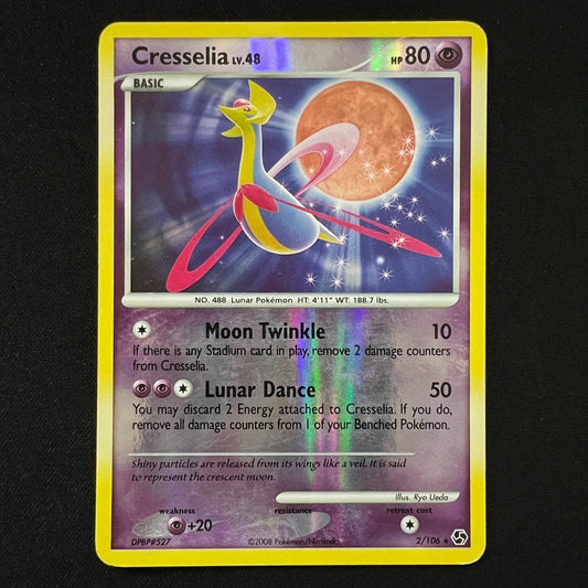 Cresselia LV.48 Great Encounters 2/106 Reverse Holo Rare Pokemon Card MP