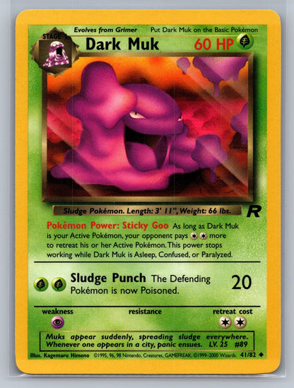 Dark Muk Unlimited Uncommon 41/82 Team Rocket NM
