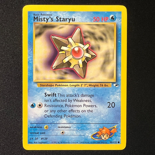 ⭐️ Misty's Staryu 90/132 – Gym Heroes Vintage WOTC Pokemon Cards TCG LP