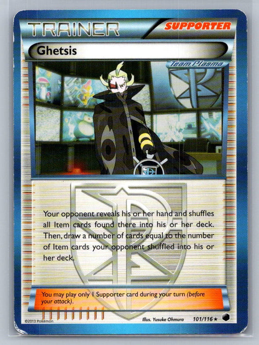 Ghetsis (Team Plasma) Holo Holo Rare 101/116 Plasma Freeze LP