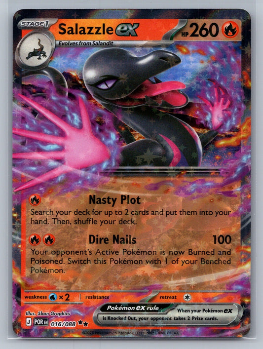 Salazzle ex - Holo Double Rare 016/088 ME03: Perfect Order NM