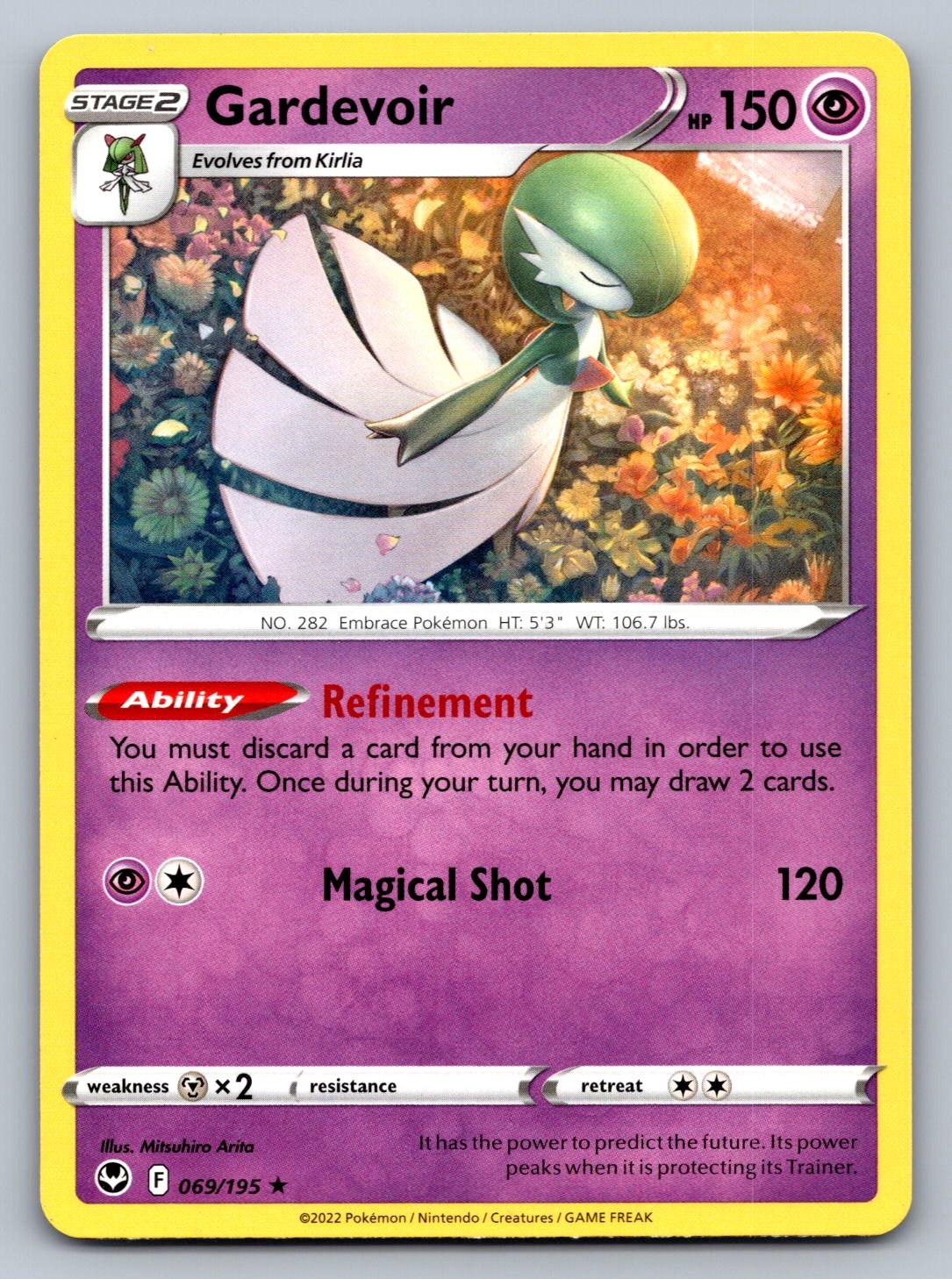 Gardevoir Rare 069/195 SWSH12: Silver Tempest NM