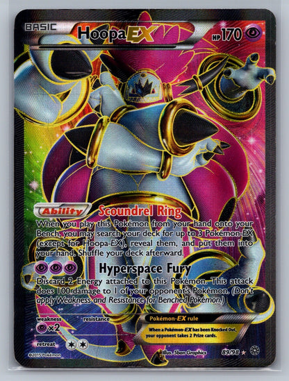 Hoopa EX (89 Full Art) Holo Ultra Rare 89/98 XY - Ancient Origins MP