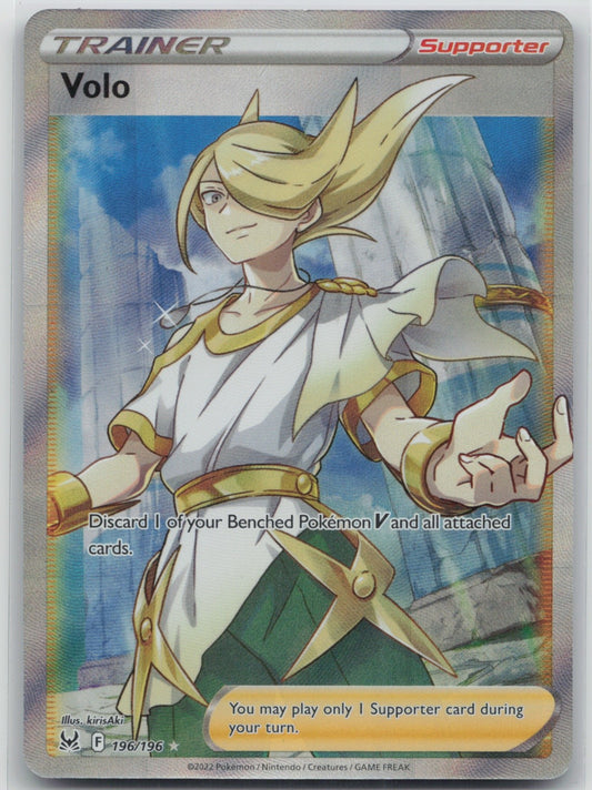 Volo (Full Art) Holo Ultra Rare 196/196 SWSH11: Lost Origin NM