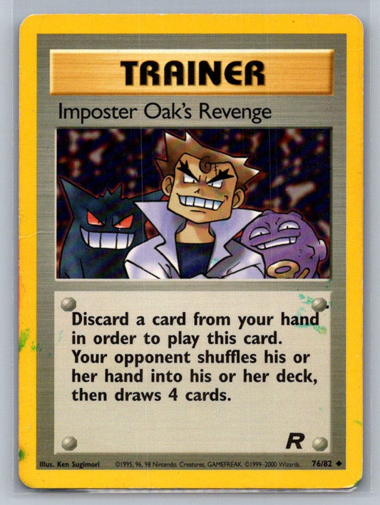 Imposter Oak's Revenge Unlimited Uncommon 76/82 Team Rocket LP