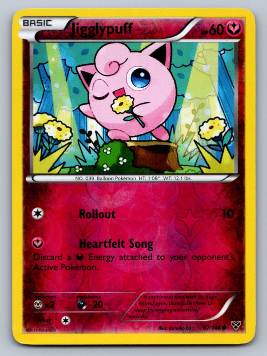 Jigglypuff (87) Reverse Holo Common 87/146 XY Base Set NM