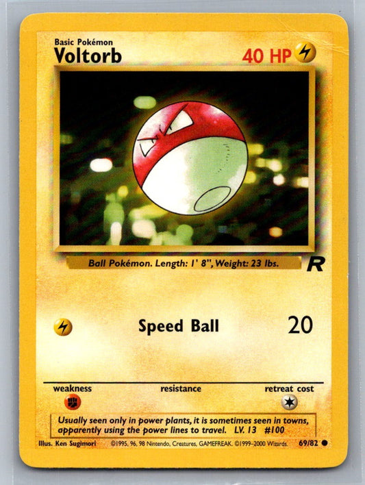 Voltorb Unlimited Common 69/82 Team Rocket LP
