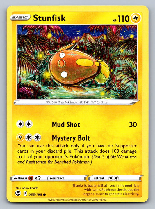 Stunfisk Common 055/195 SWSH12: Silver Tempest NM