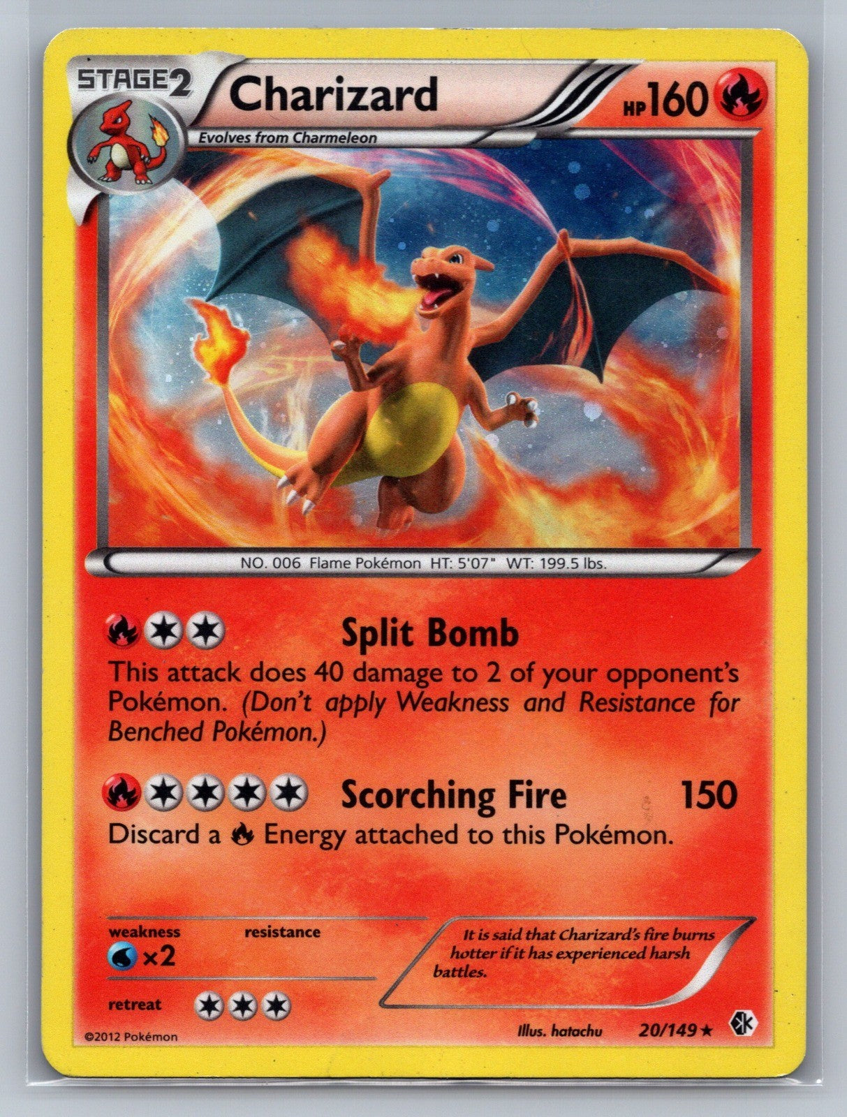 Charizard Holo Rare 20/149 Boundaries Crossed LP