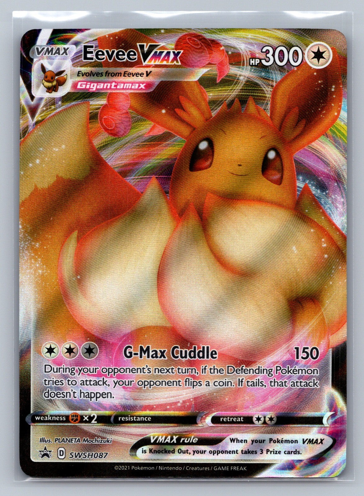 Eevee VMAX Holo Promo SWSH087 SWSH: Sword & Shield Promo Cards NM