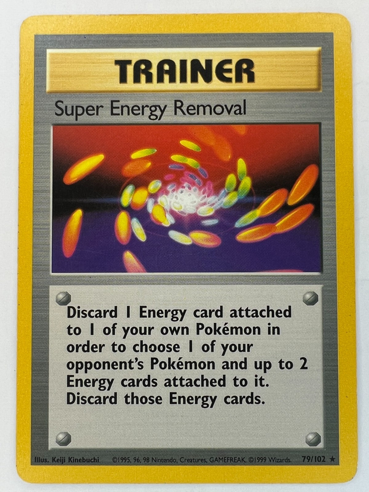 Super Energy Removal - 79/102 - Pokemon Base Set Vintage Rare Card WOTC LP