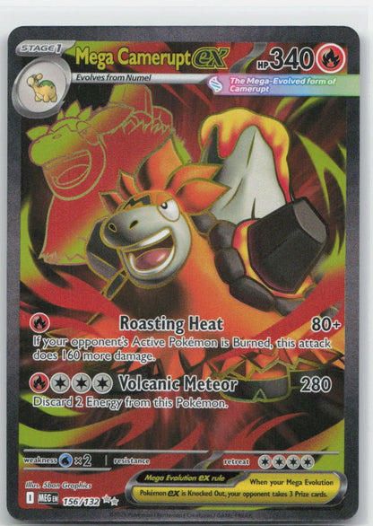 Mega Camerupt ex - Holo Ultra Rare 156/132 ME01: Mega Evolution NM