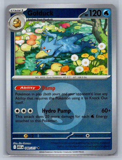 Golduck (Energy Symbol Pattern) Reverse Holo 040/217 ME: Ascended Heroes NM