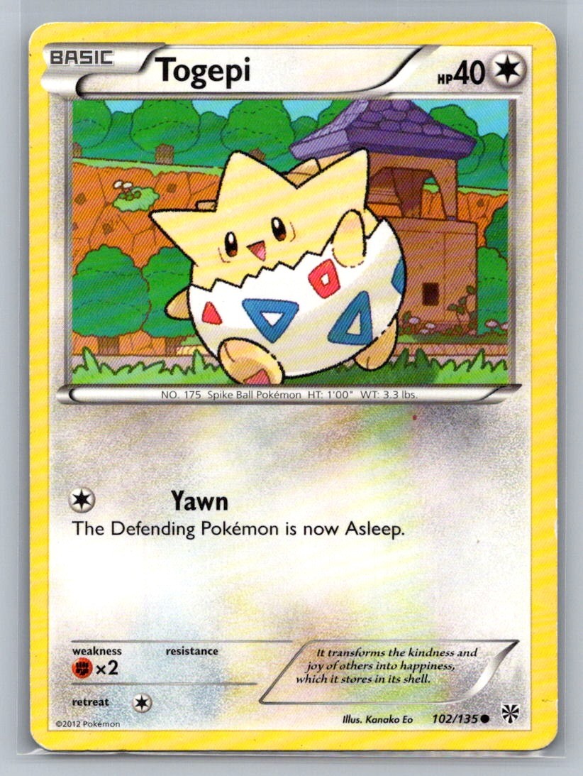 Togepi Common 102/135 Plasma Storm MP