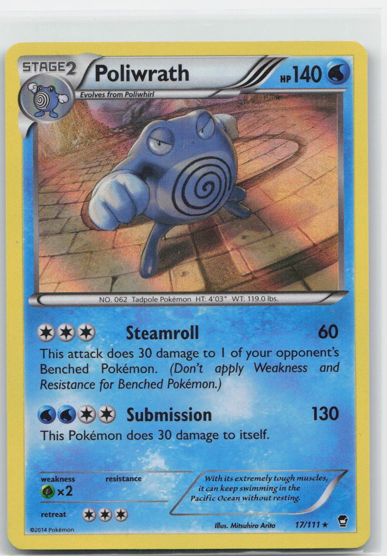 Poliwrath Holo Holo Rare 17/111 XY - Furious Fists NM