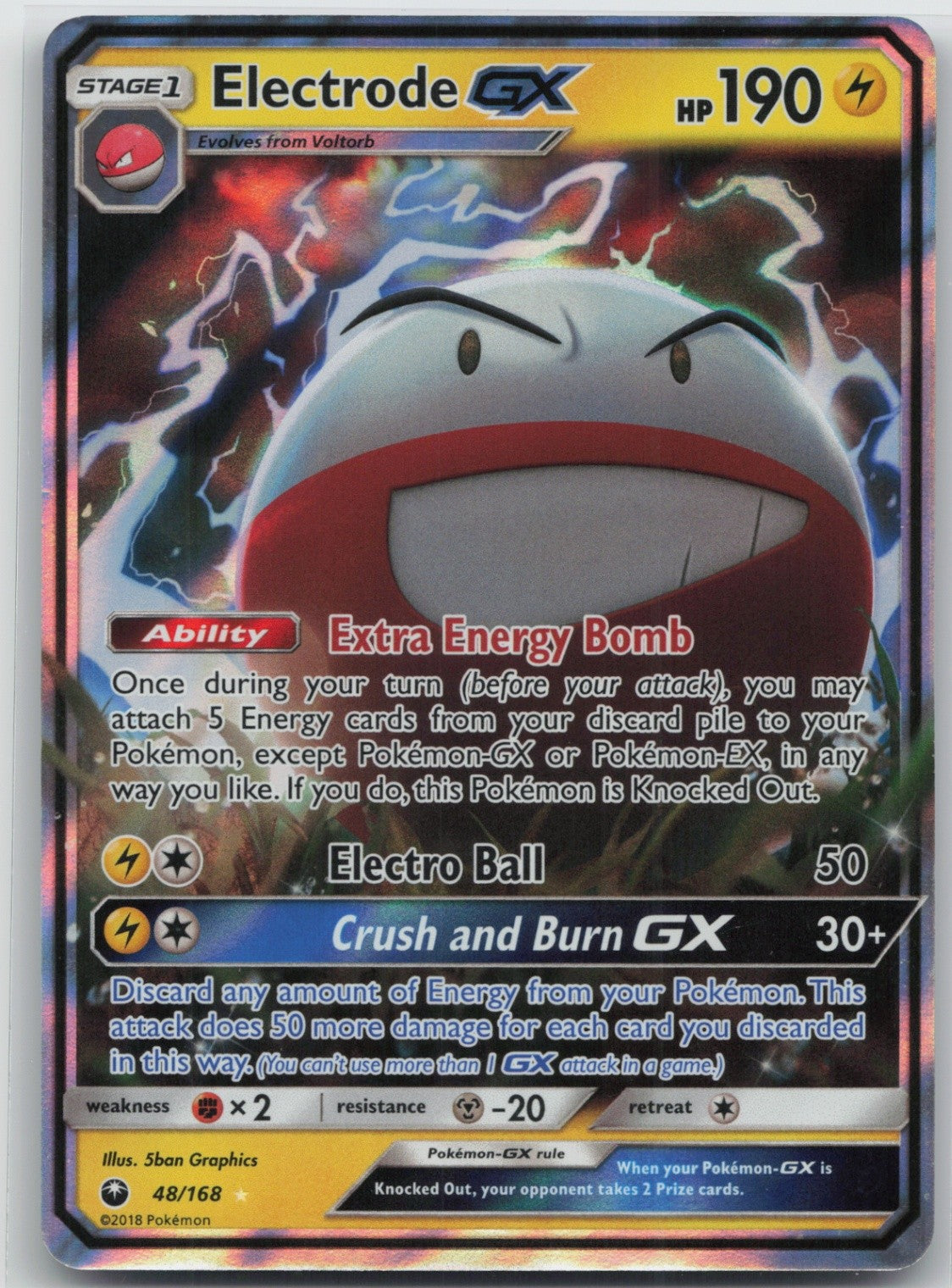 Electrode GX Holo Ultra Rare 48/168 SM - Celestial Storm LP