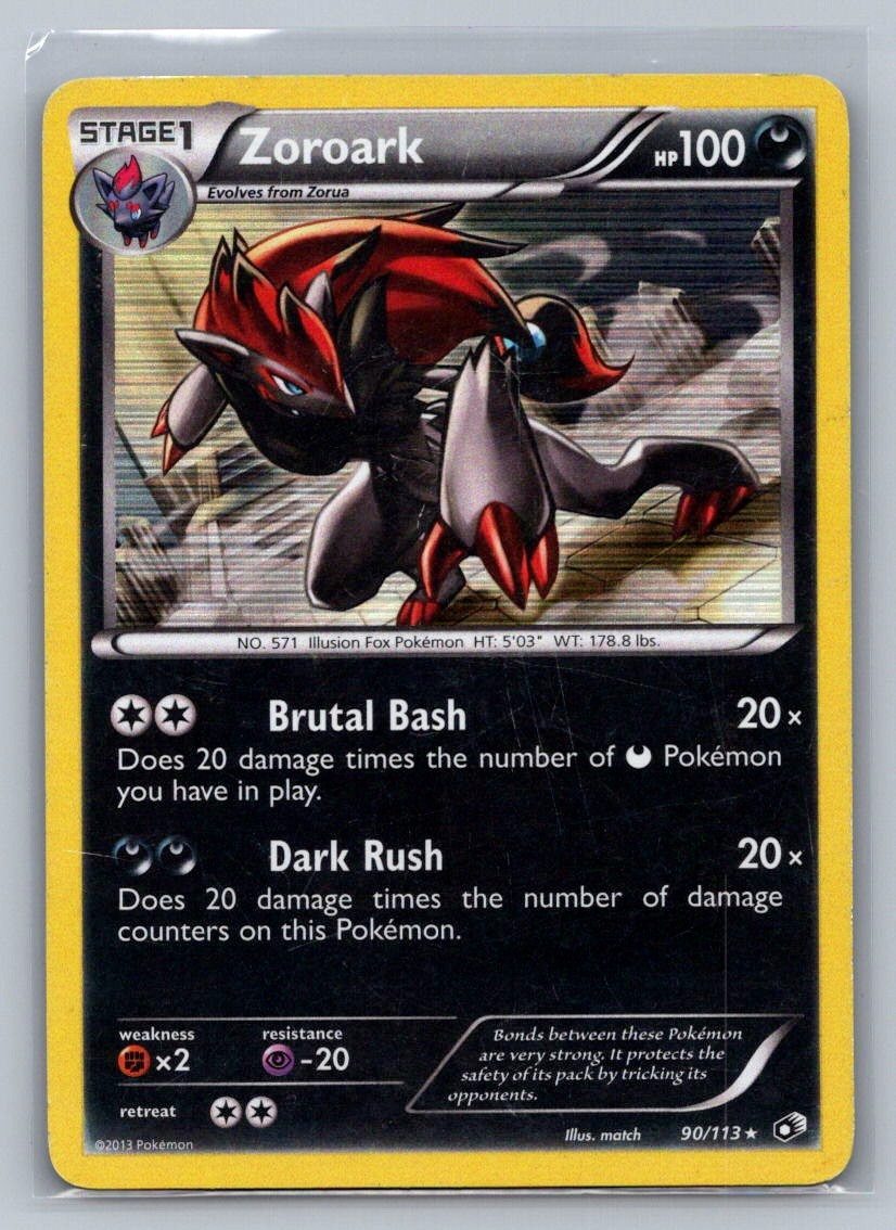 Zoroark Holo Holo Rare 90/113 Legendary Treasures LP