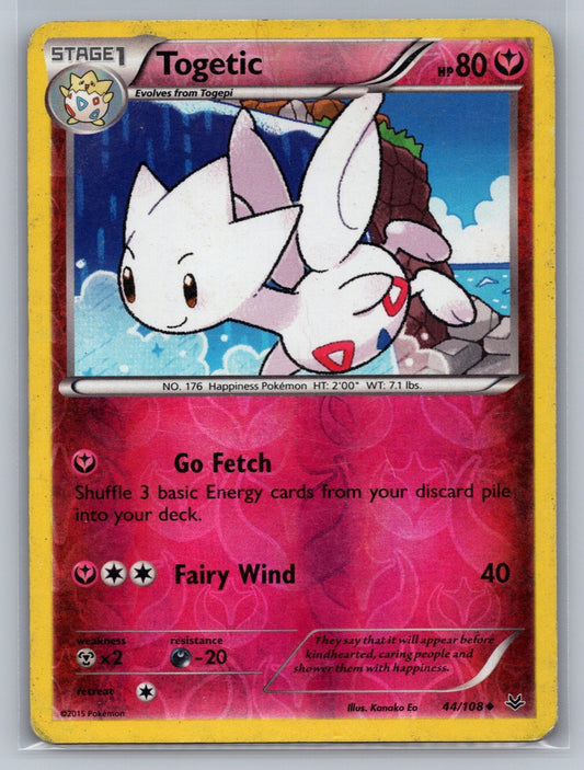 Togetic Reverse Holo Uncommon 44/108 XY - Roaring Skies MP