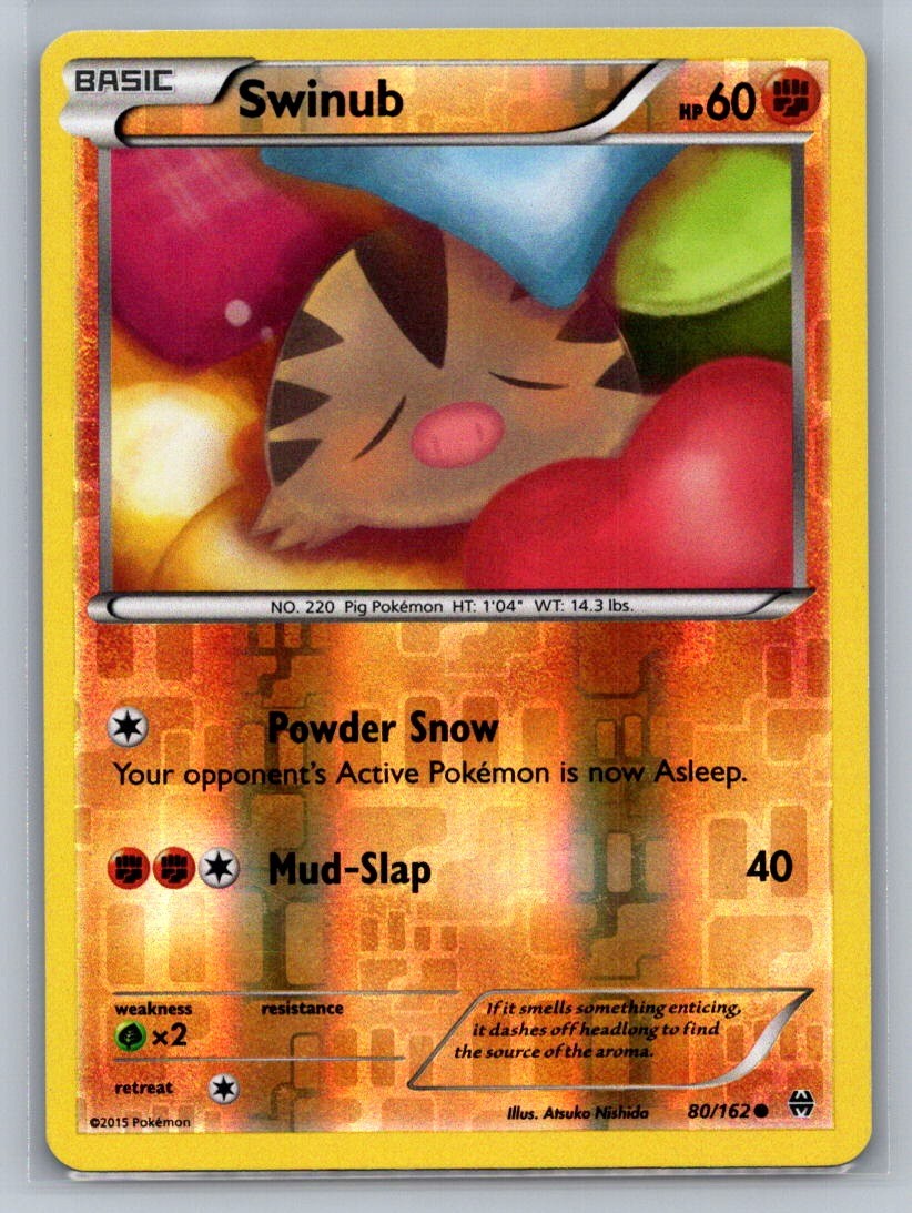 Swinub Reverse Holo Common 80/162 XY - BREAKthrough LP