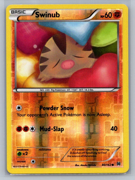 Swinub Reverse Holo Common 80/162 XY - BREAKthrough LP