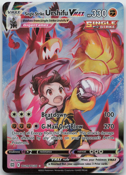 Single Strike Urshifu VMAX Ultra Rare TG19/TG30 Brilliant Stars Gallery NM
