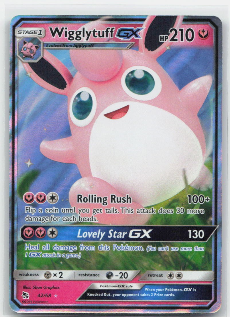 Wigglytuff GX Holo Ultra Rare 42/68 Hidden Fates NM