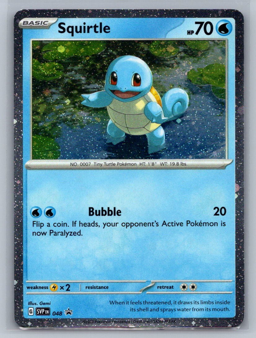 Squirtle - (Cosmos Holo) Holo Promo 048 SV: Scarlet & Violet Promo Cards NM