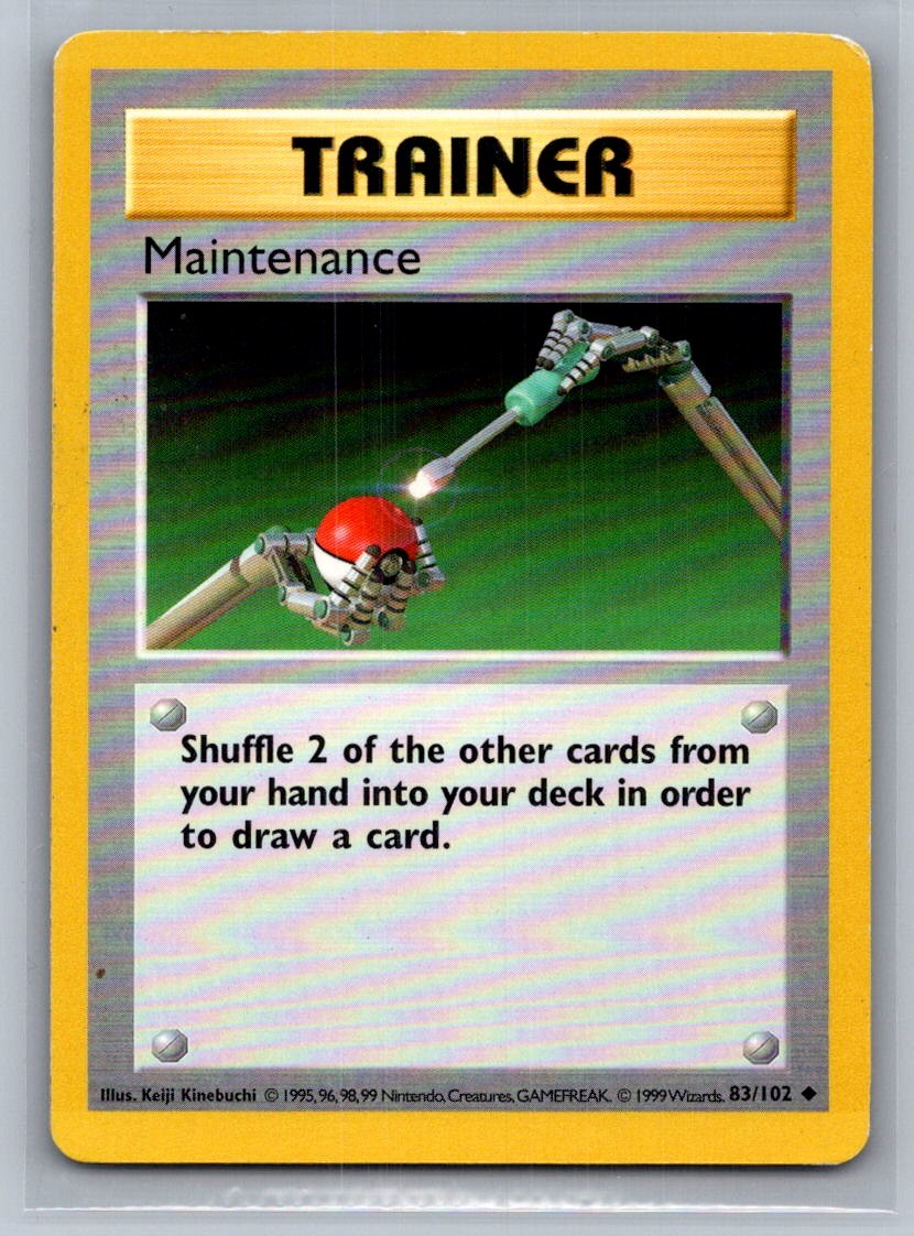 Maintenance Unlimited Uncommon 083/102 Base Set (Shadowless) LP