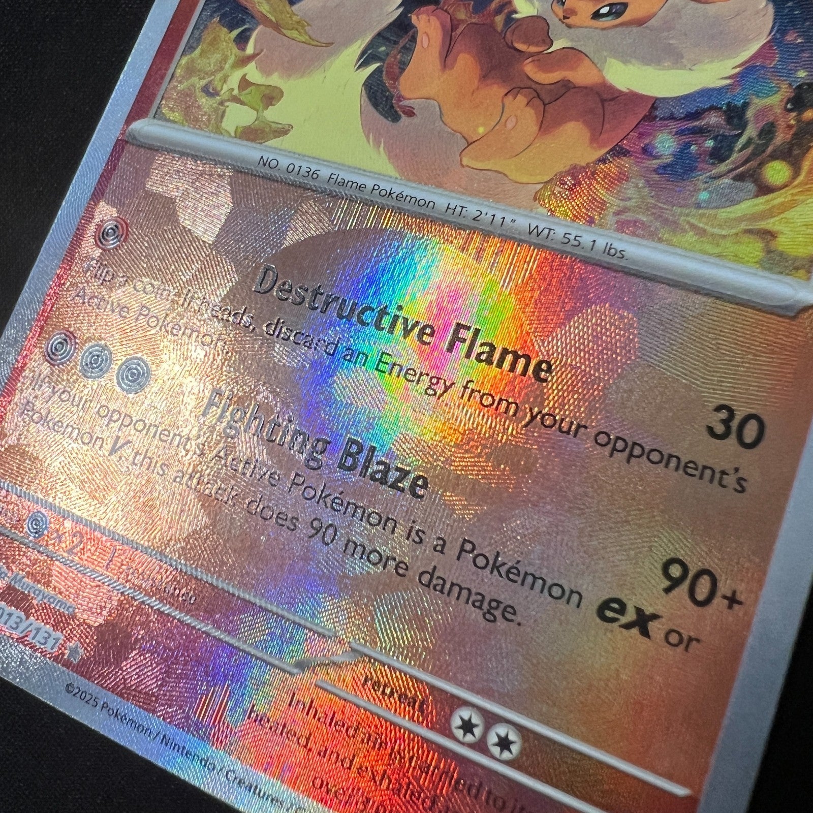🔥 Flareon 13/131 – Prismatic Evolutions Pokeball Holo Pokemon Cards TCG NM