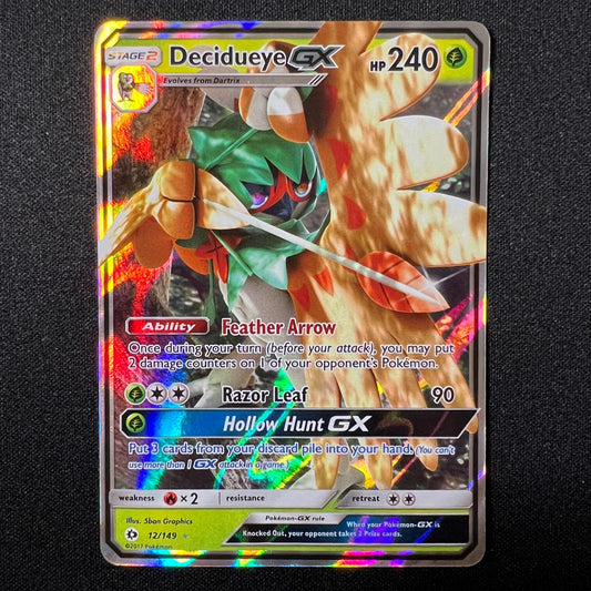 Decidueye GX - 12/149 - Pokemon Sun & Moon Base Set Ultra Rare Card NM