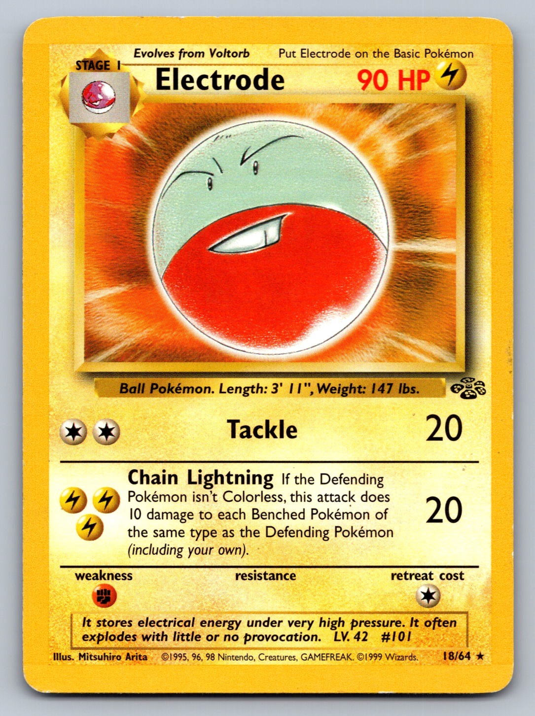 Electrode (18) Unlimited Rare 18/64 Jungle NM