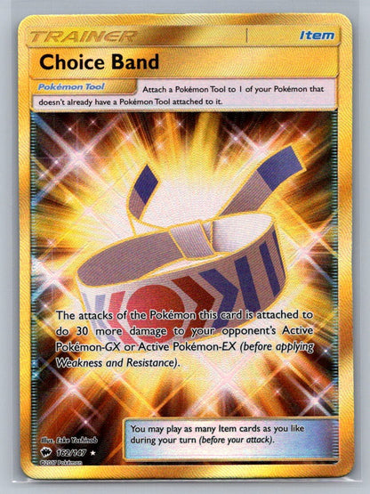 Choice Band (Secret) Holo Secret Rare 162/147 SM - Burning Shadows NM