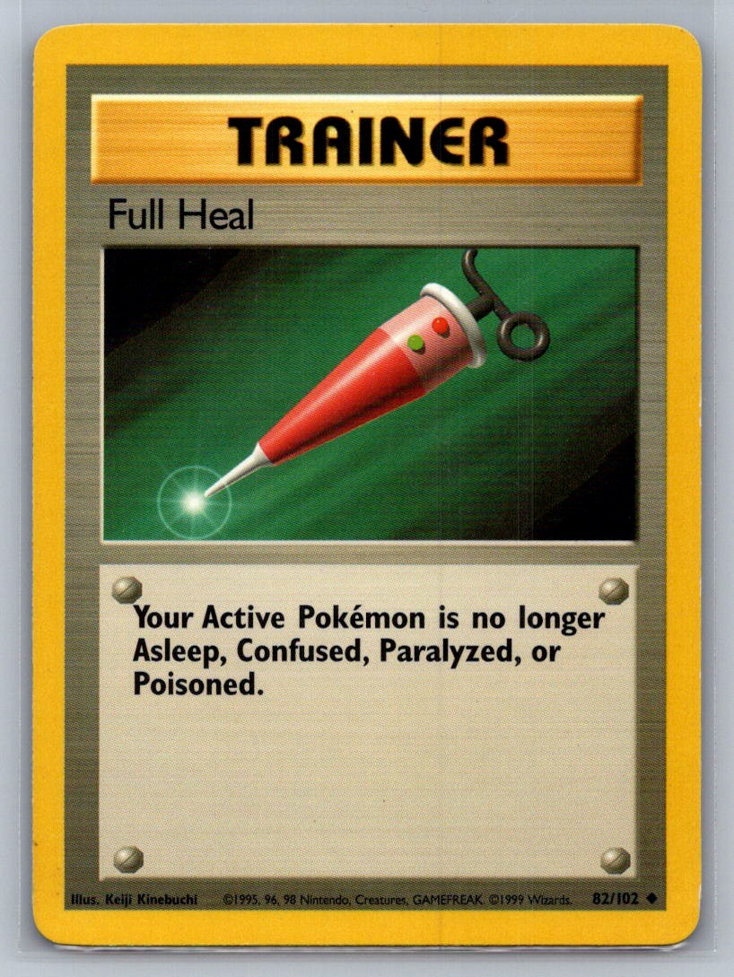 Full Heal Normal 082/102 Base Set LP