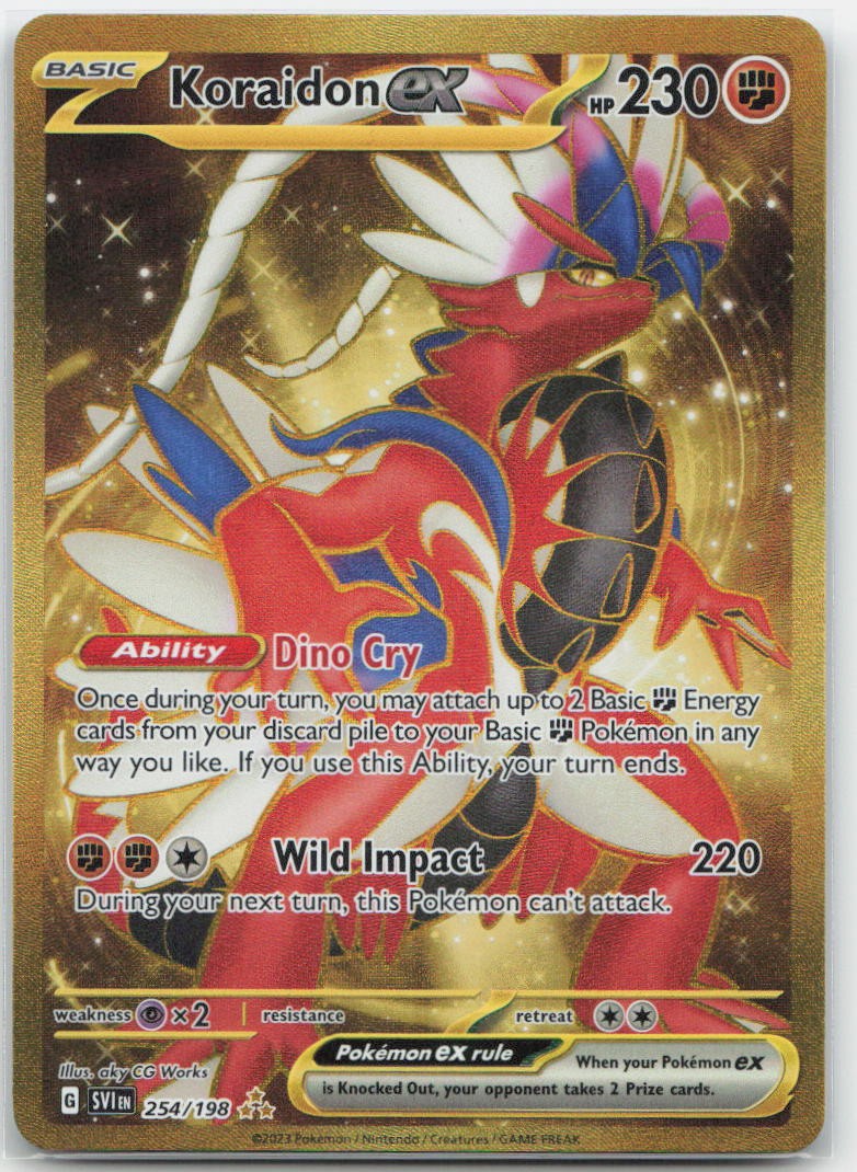 Koraidon ex - Holo Hyper Rare 254/198 SV01: Scarlet & Violet Base Set NM