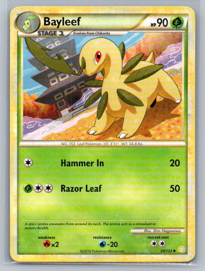 Bayleef Uncommon 35/123 HeartGold SoulSilver MP