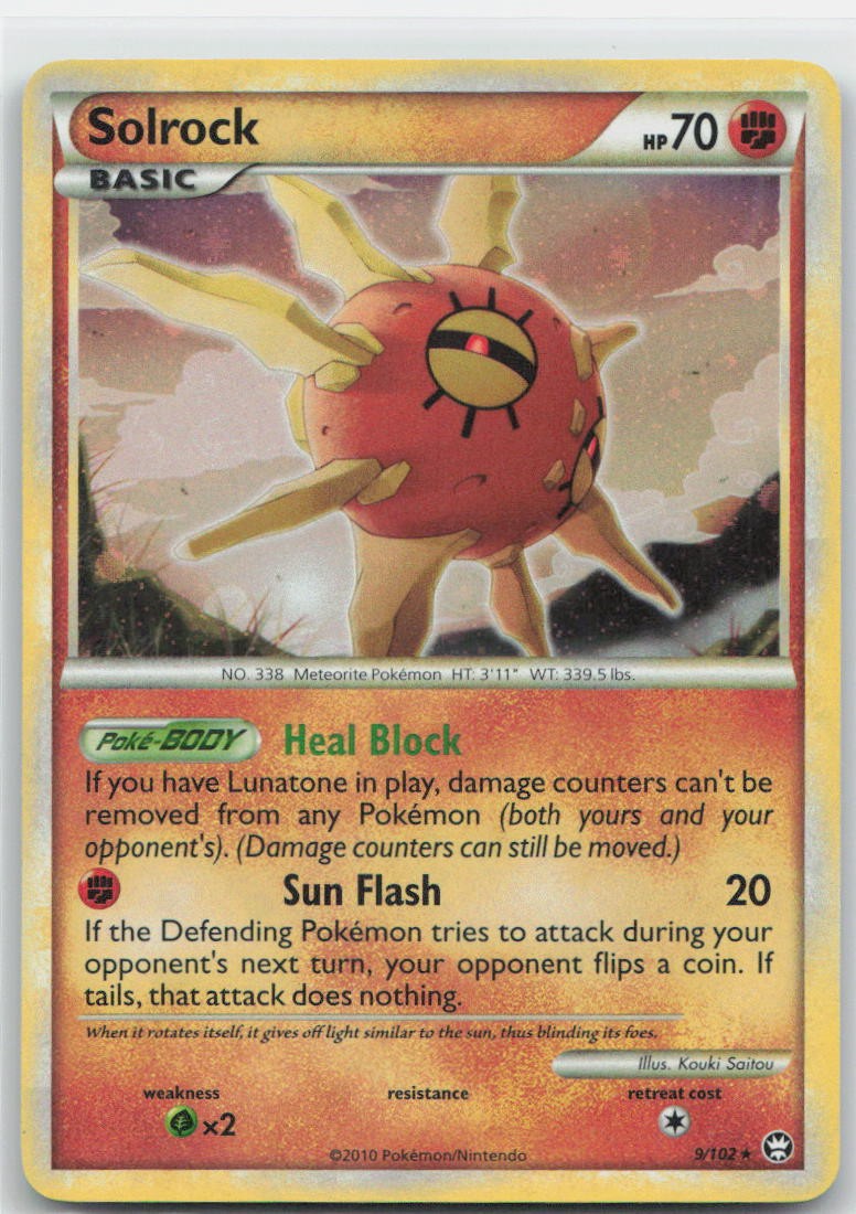 Solrock Holo Holo Rare 9/102 Triumphant NM