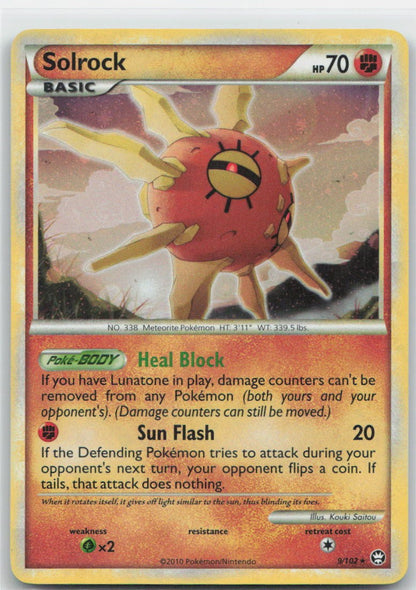 Solrock Holo Holo Rare 9/102 Triumphant NM