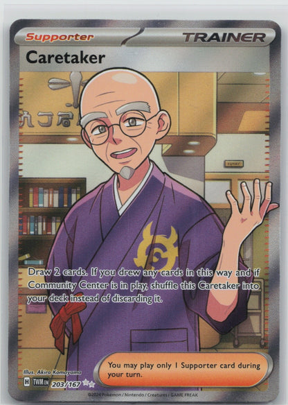 Caretaker - Holo Ultra Rare 203/167 SV06: Twilight Masquerade NM