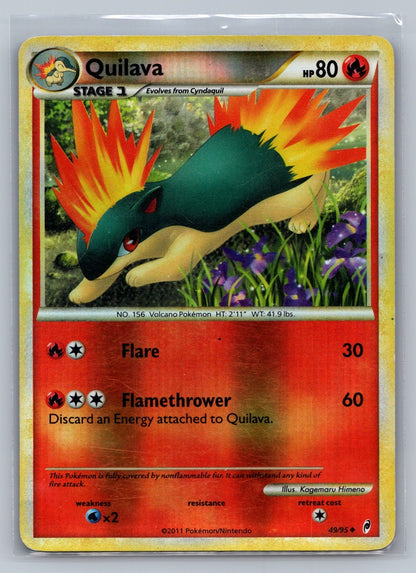 Quilava Reverse Holo Uncommon 49/95 Call of Legends LP