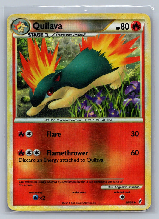 Quilava Reverse Holo Uncommon 49/95 Call of Legends LP