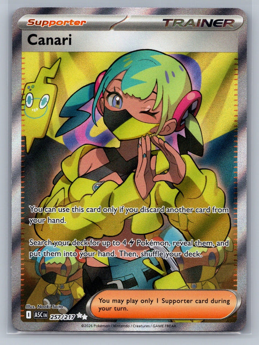 Canari Holo Ultra Rare 257/217 ME: Ascended Heroes NM