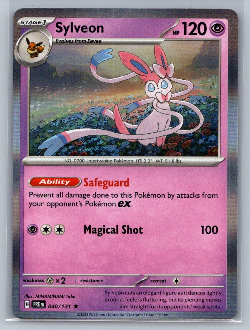 Sylveon Holo Rare 040/131 SV: Prismatic Evolutions NM