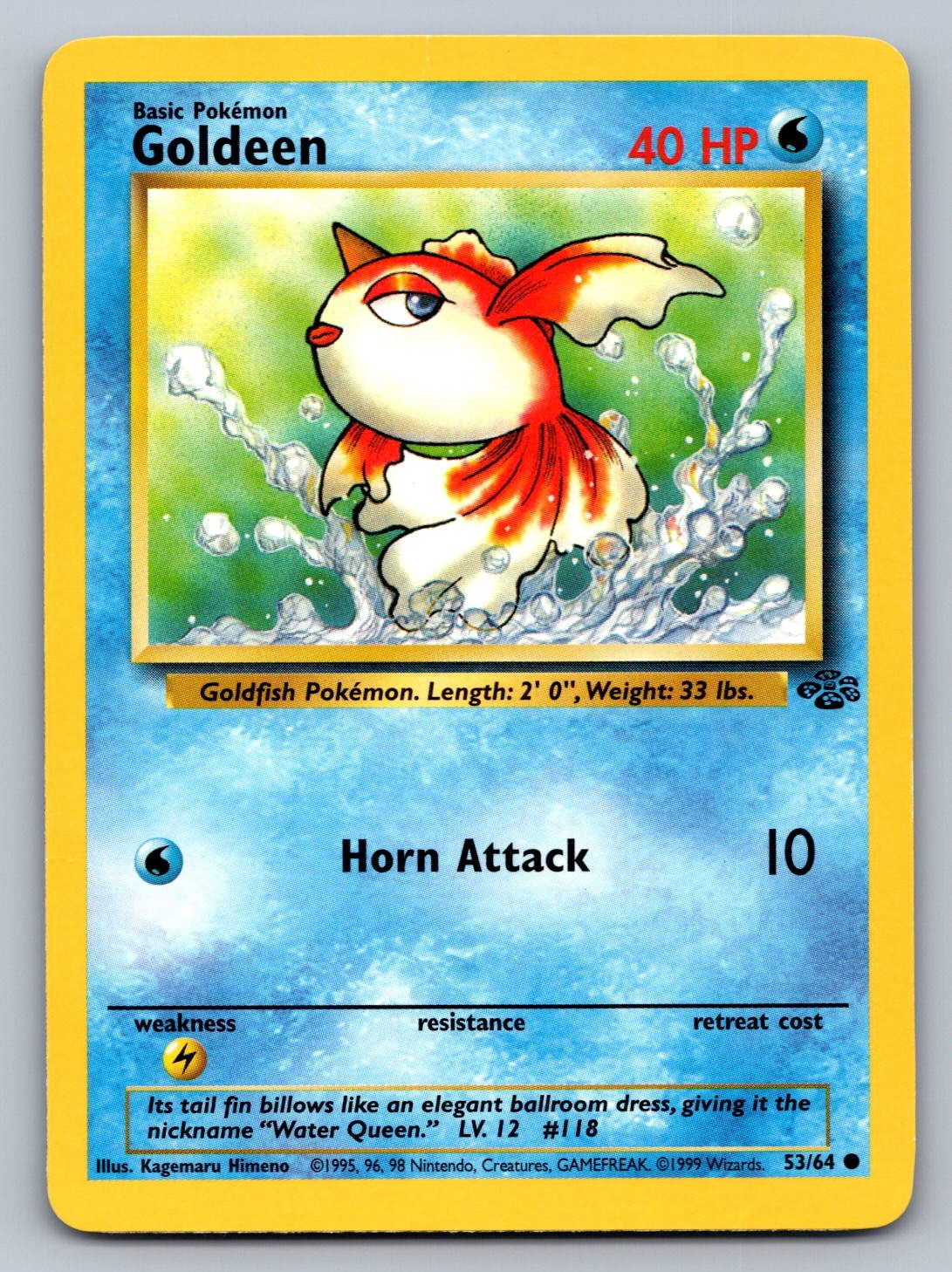 Goldeen Unlimited Common 53/64 Jungle NM