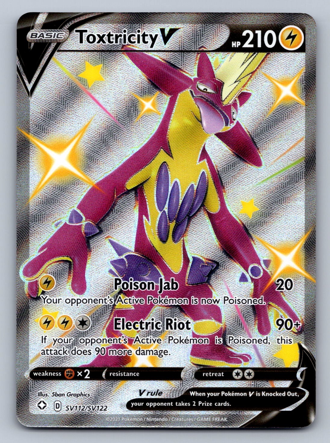 Toxtricity V SV112/SV122 Lightning Shining Fates: Shiny Vault LP