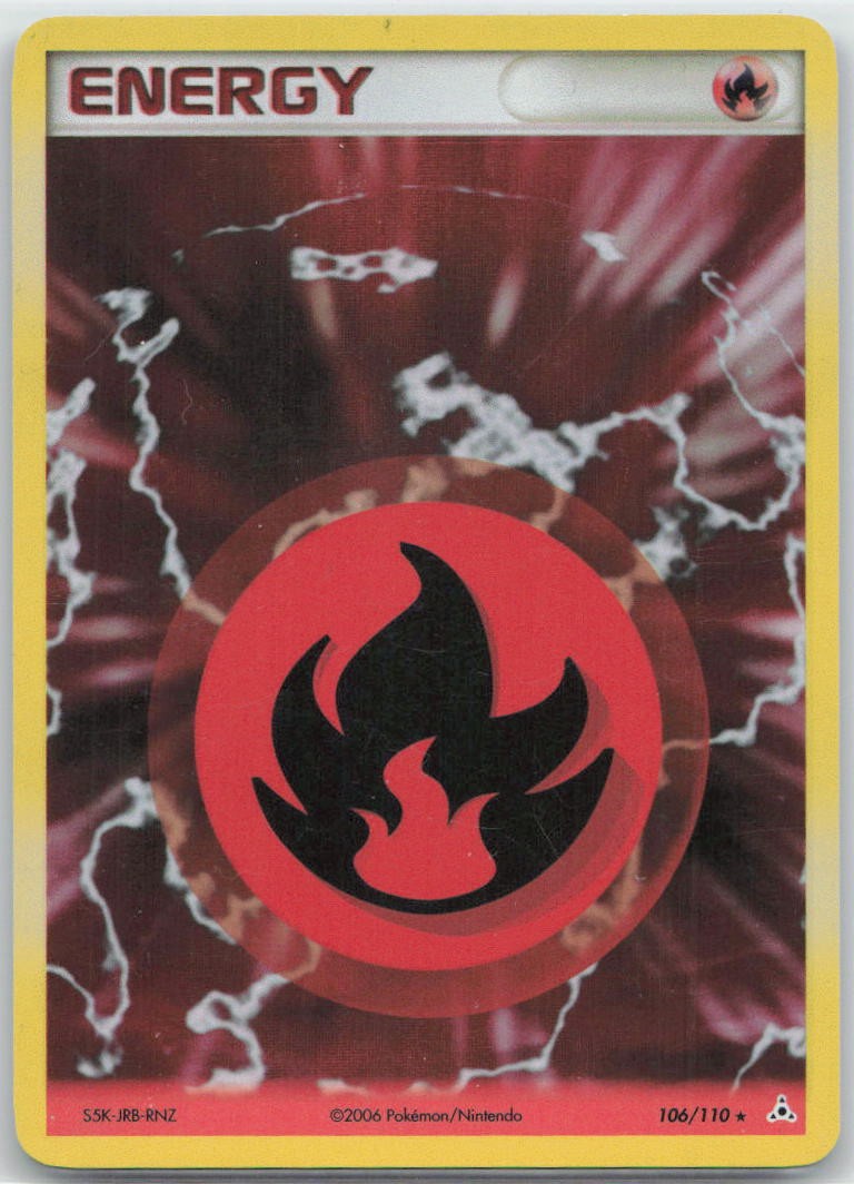 Fire Energy Holo Holo Rare 106/110 Holon Phantoms LP
