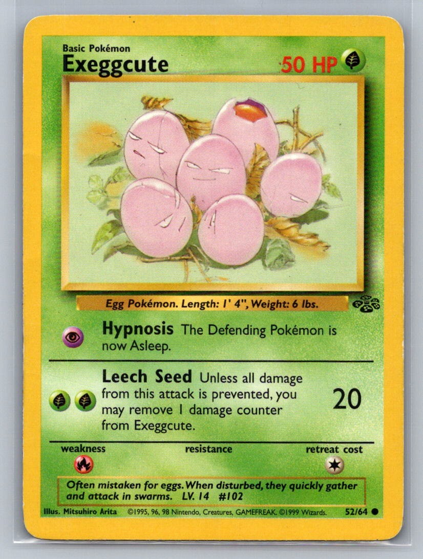 Exeggcute Unlimited Common 52/64 Jungle LP