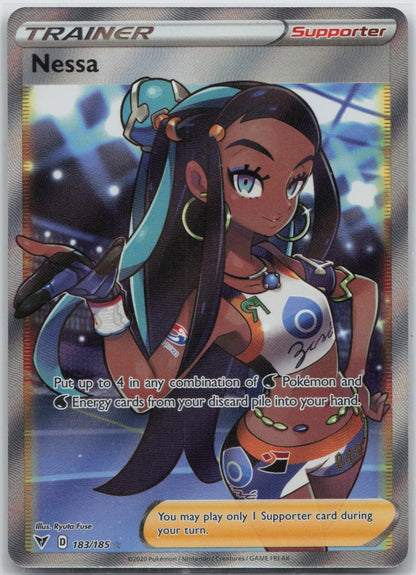 Nessa (Full Art) Holo Ultra Rare 183/185 SWSH04: Vivid Voltage NM